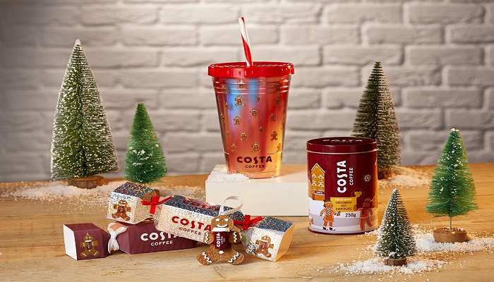 Costa Coffee unveils festive gifting and merchandise range