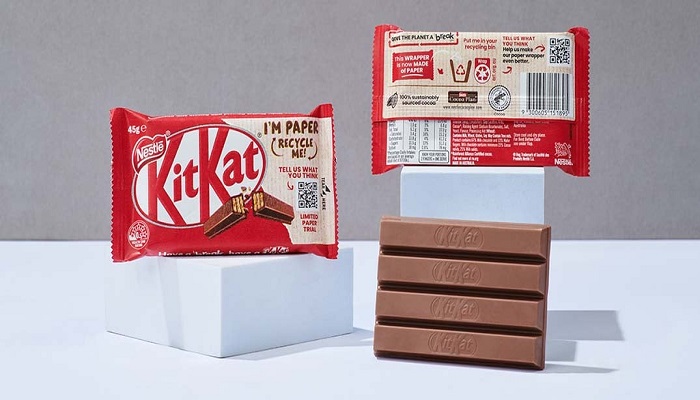Have a paper-wrapped break with KitKat