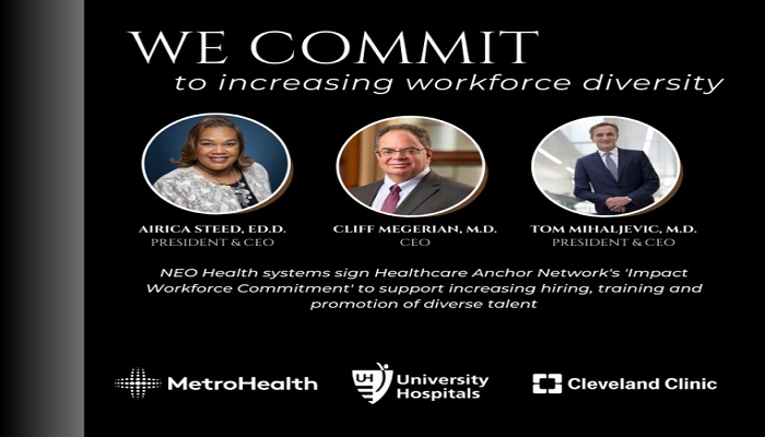 Northeast Ohio Hospital Systems sign the “Impact Workforce Commitment”